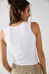 Clean Lines Muscle Cami - Free People - White